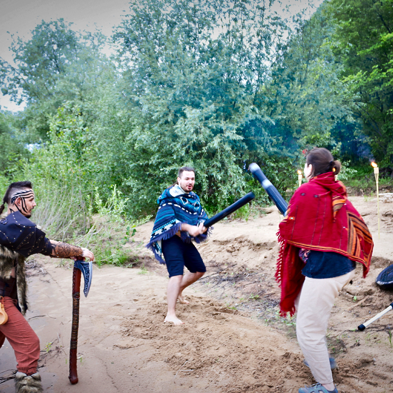 Фехтование на безопасном оружии